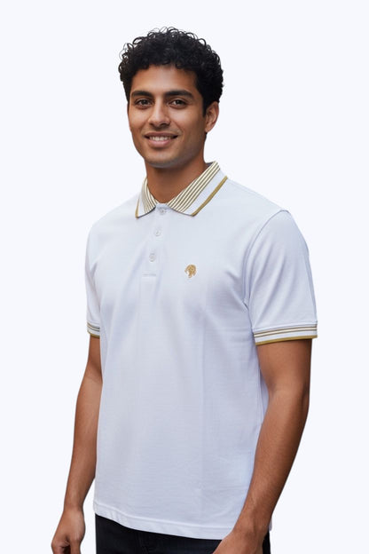 Polo Hellenes - Blanc perle